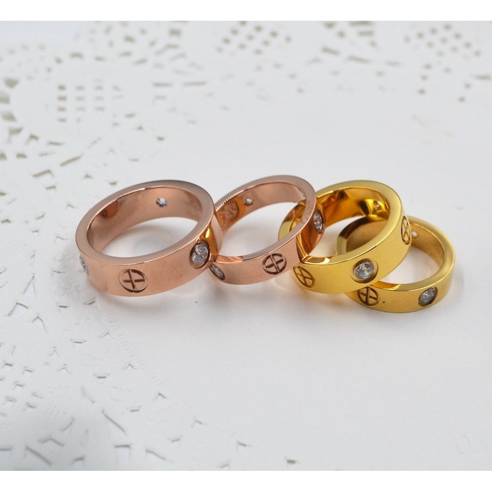 Lovers rings titanium wedding ring Carter Cross rings fashion jewelry best friends High-quality Promotion wholesale G0123
