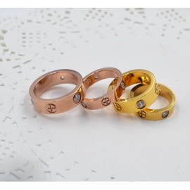 Lovers rings titanium wedding ring Carter Cross rings fashion jewelry best friends High-quality Promotion wholesale G0123