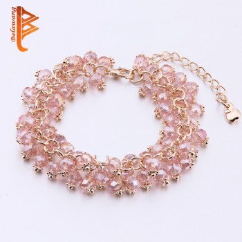 BELAWANG Handmade Crystal Bracelets For Women Girls Best Friends Charm Bracelet Jewelry Pulsera De Mujer DIY Jewelry Gift