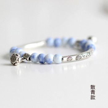 Womens Ceramic hand made DIY Bracelets Artware Retro bracelet for woman girl gift Fashion Jewelery wholesale #1555
