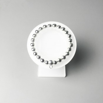 8mm 925 Sterling Silver Solid Beads Charm Bracelets, Trendy DIY Charm Bracelet For Jewelry Making Bijoux Gift For Girl Women Men