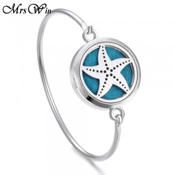 Tree of Life Locket Bracelet Bangle Christmas Stainless Steel Essential Oil Diffuser Perfume Aromatherapy Aromatherapy Bracelet