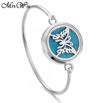 Tree of Life Locket Bracelet Bangle Christmas Stainless Steel Essential Oil Diffuser Perfume Aromatherapy Aromatherapy Bracelet