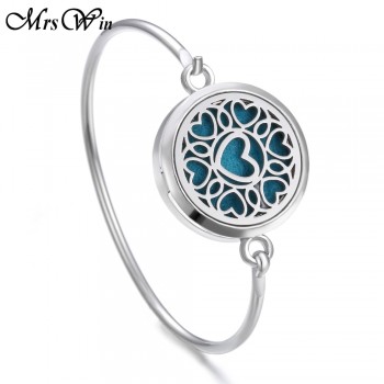 Tree of Life Locket Bracelet Bangle Christmas Stainless Steel Essential Oil Diffuser Perfume Aromatherapy Aromatherapy Bracelet