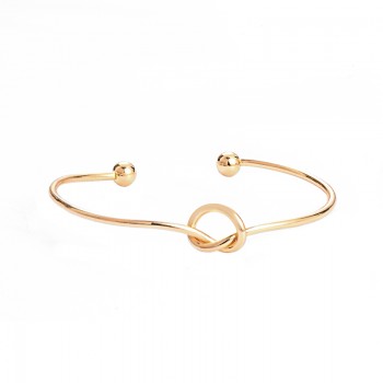 New Wedding Jewelry Gold/Silver Plated Open Cuff Bracelets Simple Double Simulated Pearl Ball Bead Adjustable Bangles For Women