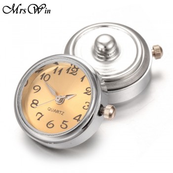 DIY 18mm Glass Watch Snap Buttons Interchangeable Jewelry Accessory Can Move Replaceable Snap Button Jewelry for Snaps Bracelet