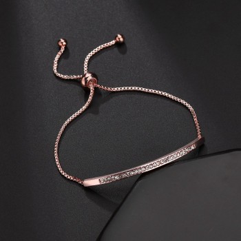 Luxurious Crystal  Bracelet Adjustable Rhinesto Charm Bracelets for Women White AAA Cubic Zircon Bracelets Jewelry Gifts