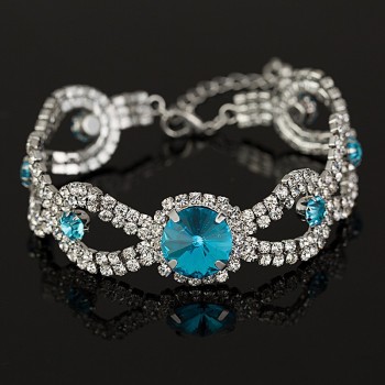 YFJEWE 2018 Women New Brand Designer Hot Sell Fashion Charm Jewelry Women Wedding Austrian Crystal Bracelet For Wedding B009