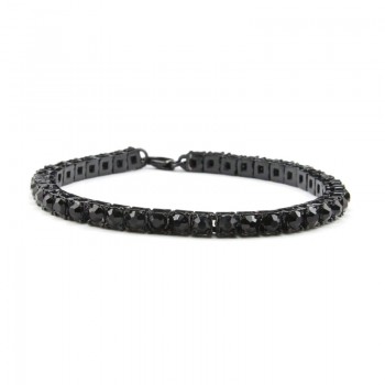 UWIN 8inch Hip hop Men Bracelet Silver/Gold Iced Out 1 Row Rhinestones Chain Bling Crystal Bracelet Women 20cm Drop Shipping