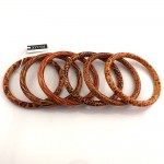 Wholesale 24pcs Leopard Painted Wood Bangle Free Shipping, Guaranteed Chinese Antique Bangle