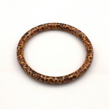 Wholesale 24pcs Leopard Painted Wood Bangle Free Shipping, Guaranteed Chinese Antique Bangle