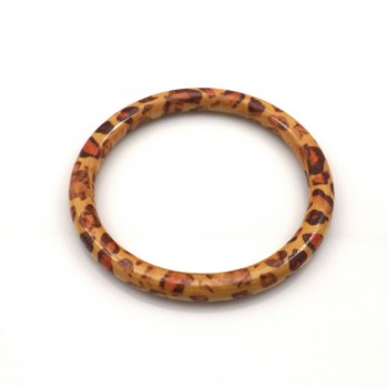 Wholesale 24pcs Leopard Painted Wood Bangle Free Shipping, Guaranteed Chinese Antique Bangle