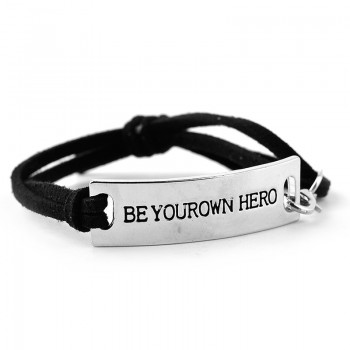 She Believed She Could So She Did Bracelets Simple Round message reminder  Bangles Leather inspiring Bracelet encourage chain