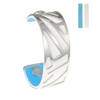 Cremo Cuff Bracelet Manchette Stainless Steel Bracelets Bangles For Women Valentines Day Gift Reversible Leather Pulseiras