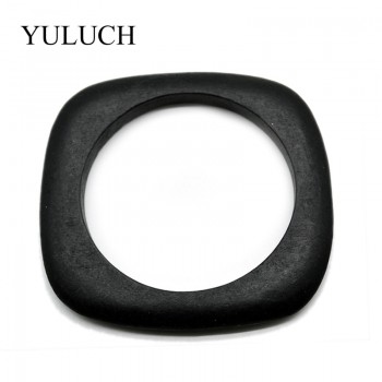 Big Round DIY Natural Wooden Simple Bangles Wood Bracelet Jewelry Black/Brown Bangles Wholesale YULUCH Bracelets For Women/Men