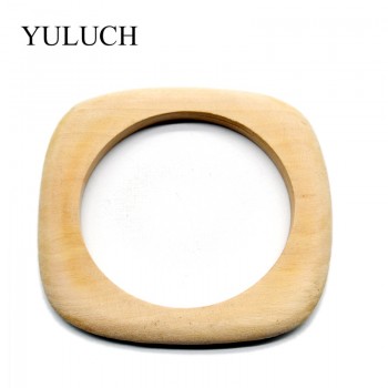 Big Round DIY Natural Wooden Simple Bangles Wood Bracelet Jewelry Black/Brown Bangles Wholesale YULUCH Bracelets For Women/Men