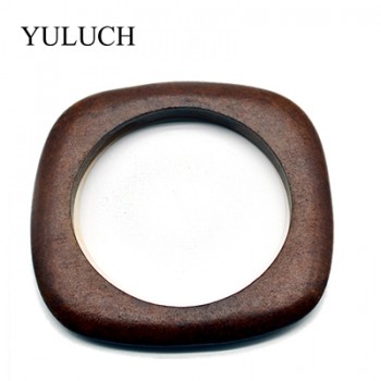 Big Round DIY Natural Wooden Simple Bangles Wood Bracelet Jewelry Black/Brown Bangles Wholesale YULUCH Bracelets For Women/Men