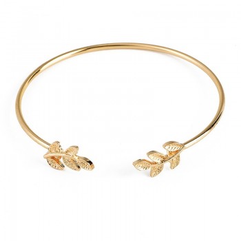 4 Pcs/ Set Bohemian Leaves Knot Round Chain Opening Gold Bracelet Set Women Fashion Apparel Jewelry Valentines Day Gift