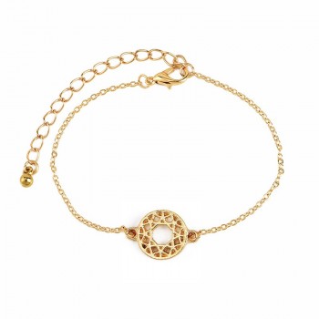 4 Pcs/ Set Bohemian Leaves Knot Round Chain Opening Gold Bracelet Set Women Fashion Apparel Jewelry Valentines Day Gift