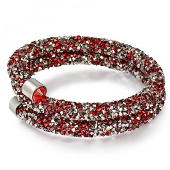 RAVIMOUR Trendy Strand Bracelet for Women Men Jewelry Crystal Charms Bracelets amp; Bangles Costume Cuff Wristband Bijoux Femme New