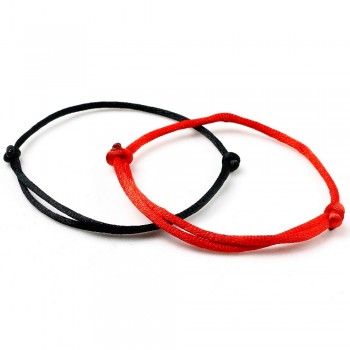 Fashion Red Thread Charms Bracelet String Rope Braided Bangles For Women Woven Men Adjustable Length Good Lucky Jewelry