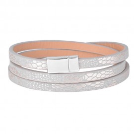 Kirykle Fashion Jewelry Simple style multilayer Wrap leather bracelet High Quality  Magnet Bracelets  For Women Cuff Gift