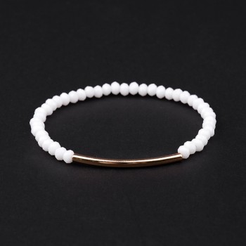 BOJIU 20 Colors Faceted Crystal Gem Stone Beads Bracelet For Women Jewelry Stretchy Cristal Bracelet Femme Jewelry Wholesale 192