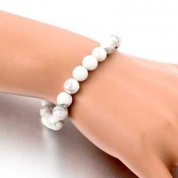 CHICVIE Natural Stone Strand Femme Bracelets With Stones Casual Men Jewelry White Beads DIY Bracelets amp; Bangles for Women 2018