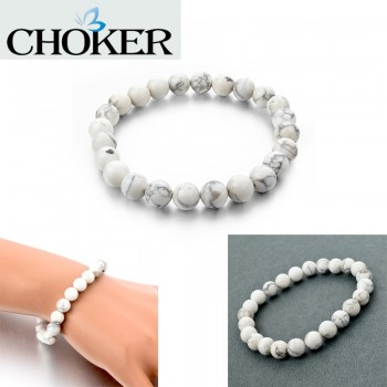 CHICVIE Natural Stone Strand Femme Bracelets With Stones Casual Men Jewelry White Beads DIY Bracelets amp; Bangles for Women 2018