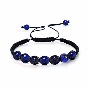 New Fashion Natural Stone Yoga Bracelet  8mm Tiger Eye Lapis Lazuli Purple Quartz Beaded Handmade Rope Bracelets For Women Men
