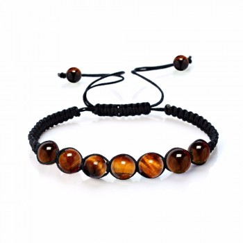 New Fashion Natural Stone Yoga Bracelet  8mm Tiger Eye Lapis Lazuli Purple Quartz Beaded Handmade Rope Bracelets For Women Men