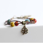 Fashion Delicate Hand-Woven Ceramic Beads Bracelet Originality Chinese Style Bracelet Adorn Article Free Shipping #1481