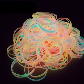 Wholesale 100pcs silicone bracelets Luminous shine glow in the dark fashion womens female party wristband bangle lots bulk