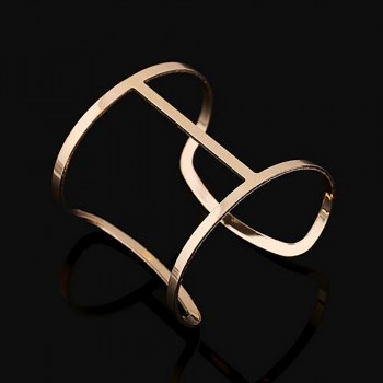New Punk Design Charm Steampunk Cuff Wide Bracelets Bangles For Women Hollow pulseiras Sexy Bracelet femme Accessories JJAL B407