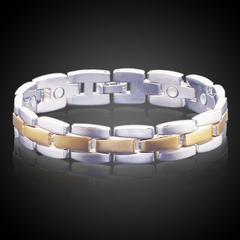 Octbyna New Arrival Energy Magnetic Health Bracelets Bangles For Men Pure Copper Gold Silver Color Bracelet Men Jewelry Gift