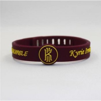 1pc Basketball star adjustable Silicone Wristband bracelet Jordan Kobe James Curry Durant Thompson sport Wrist bands Men Bangle