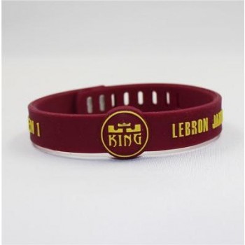 1pc Basketball star adjustable Silicone Wristband bracelet Jordan Kobe James Curry Durant Thompson sport Wrist bands Men Bangle
