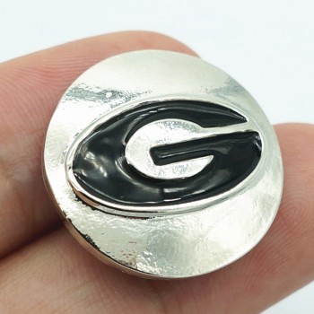 Fashion Hot Football team NCAA 18MM snap buttons fit snap bracelet snap jewelry wholesale KZ1389