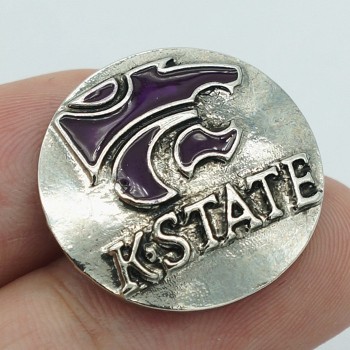 Fashion Hot Football team NCAA 18MM snap buttons fit snap bracelet snap jewelry wholesale KZ1389