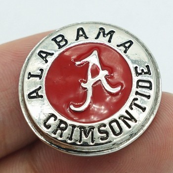 Fashion Hot Football team NCAA 18MM snap buttons fit snap bracelet snap jewelry wholesale KZ1389