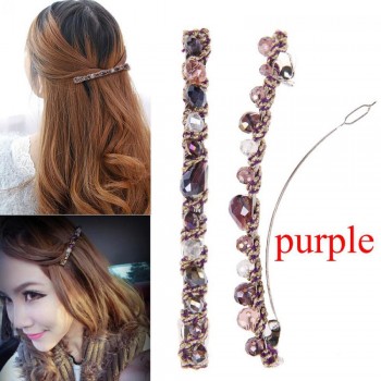 iMucci Women Rhinestone Crystal Hairpin Barrette Hair Clip