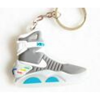 Mini Silicone Back To The Future II Glow In The Dark Air Mag Keychain Key Chain Shoes Sneaker Car Key Holder Bag Charm Key Rings