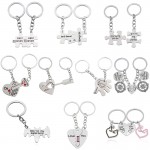 2 Pcs/Set Puzzle Letter Youre My Person Couple Keychain Lovers BBF Key Chain Holder Love Heart Best Friends Christmas Gifts