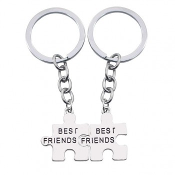 2 Pcs/Set Puzzle Letter Youre My Person Couple Keychain Lovers BBF Key Chain Holder Love Heart Best Friends Christmas Gifts