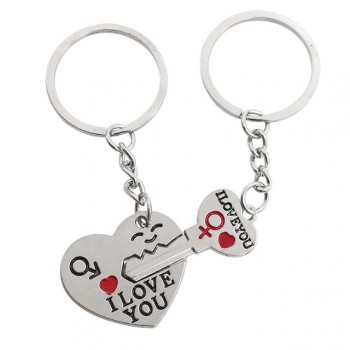 2 Pcs/Set Puzzle Letter Youre My Person Couple Keychain Lovers BBF Key Chain Holder Love Heart Best Friends Christmas Gifts