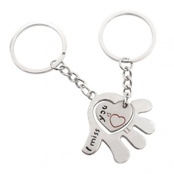 2 Pcs/Set Puzzle Letter Youre My Person Couple Keychain Lovers BBF Key Chain Holder Love Heart Best Friends Christmas Gifts