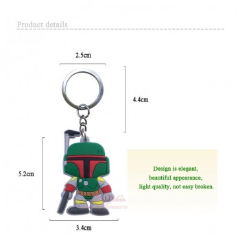 1pcs Avengers Super Mario Mickey Troll Cartoon Figure Key Chain PVC Anime Key Ring Kid Toy Pendant Keychain Key Holder Xmas Gift