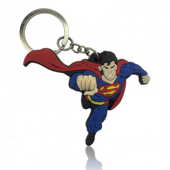 1pcs Avengers Super Mario Mickey Troll Cartoon Figure Key Chain PVC Anime Key Ring Kid Toy Pendant Keychain Key Holder Xmas Gift