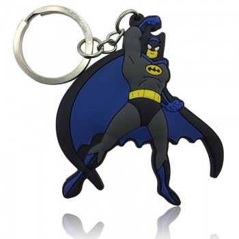 1pcs Avengers Super Mario Mickey Troll Cartoon Figure Key Chain PVC Anime Key Ring Kid Toy Pendant Keychain Key Holder Xmas Gift