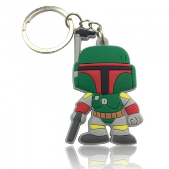 1pcs Avengers Super Mario Mickey Troll Cartoon Figure Key Chain PVC Anime Key Ring Kid Toy Pendant Keychain Key Holder Xmas Gift